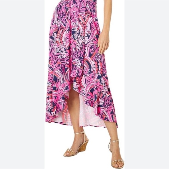 Lilly Pulitzer Monico One Shoulder Midi Dress - Picture 3 of 11